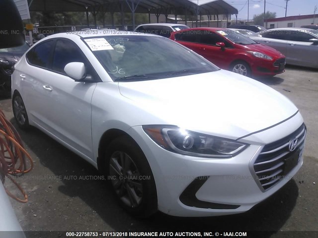 5NPD84LF3JH323576 - 2018 HYUNDAI ELANTRA SEL/VALUE/LIMITED WHITE photo 1