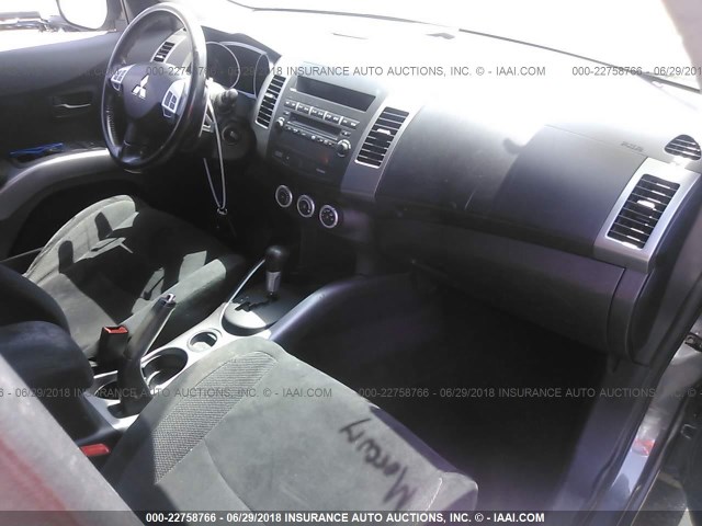 JA4MS41X37U004653 - 2007 MITSUBISHI OUTLANDER XLS GRAY photo 5