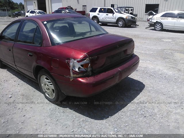 1G8ZH5286YZ140278 - 2000 SATURN SL1 RED photo 6