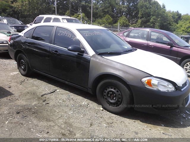 2G1WS553581356750 - 2008 CHEVROLET IMPALA POLICE BLACK photo 1