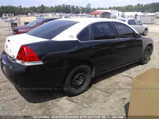 2G1WS553581356750 - 2008 CHEVROLET IMPALA POLICE BLACK photo 4