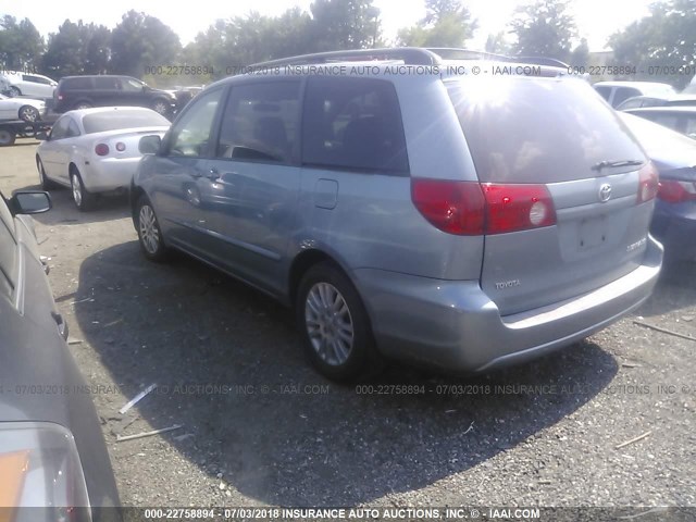 5TDZK22C67S003383 - 2007 TOYOTA SIENNA XLE/XLE LIMITED BLUE photo 3