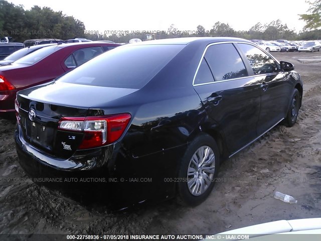 4T4BF1FK0ER410496 - 2014 TOYOTA CAMRY L/SE/LE/XLE 黑色 照片 4