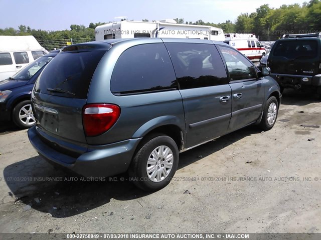 1A4GP45R56B595511 - 2006 CHRYSLER TOWN & COUNTRY  TEAL photo 4