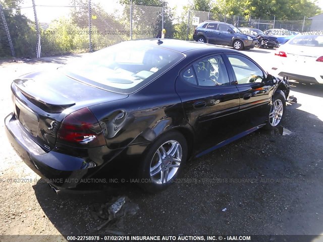 2G2WR524851221357 - 2005 PONTIAC GRAND PRIX GTP BLACK photo 4