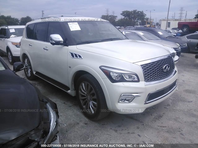 JN8AZ2NC1G9400085 - 2016 INFINITI QX80 WHITE photo 1