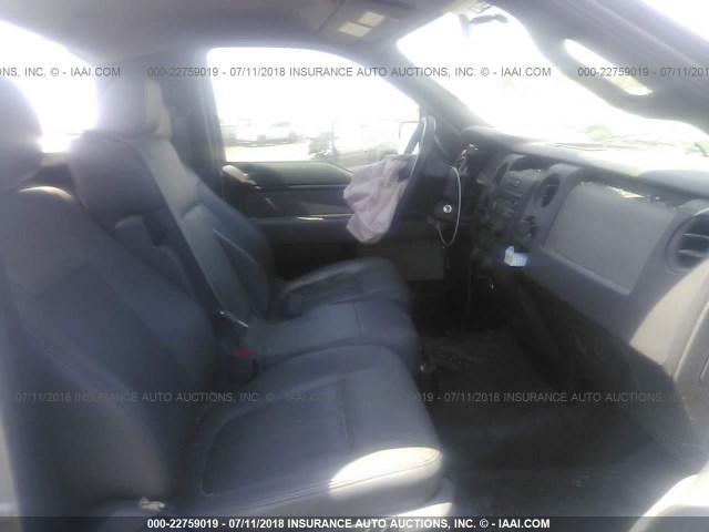 1FTMF1CM5BKD76558 - 2011 FORD F150 SILVER photo 5