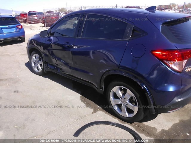 3CZRU5H31GM743162 - 2016 HONDA HR-V LX PURPLE photo 6