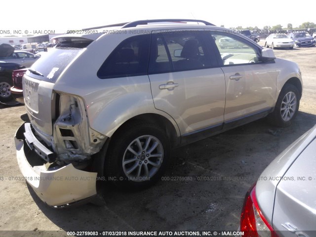 2FMDK38C47BB32632 - 2007 FORD EDGE SEL TAN photo 4