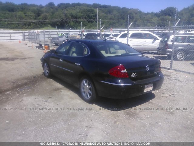 2G4WE587261218704 - 2006 BUICK LACROSSE CXS BLACK photo 3
