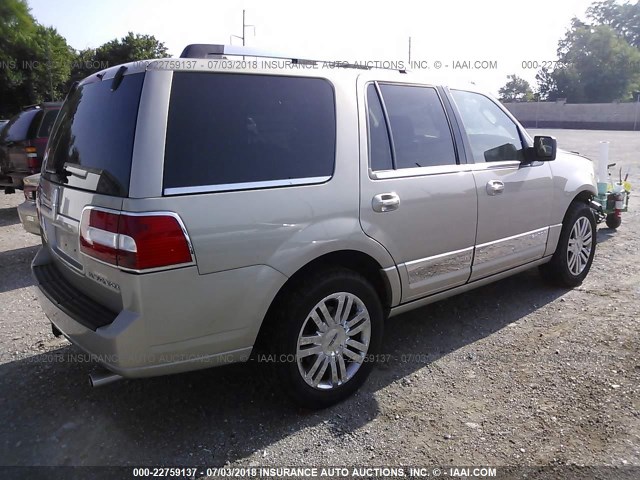 5LMFU27548LJ15635 - 2008 LINCOLN NAVIGATOR GOLD photo 4
