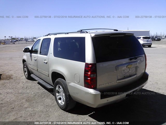 1GNSKJE75DR175707 - 2013 CHEVROLET SUBURBAN K1500 LT Champagne photo 3