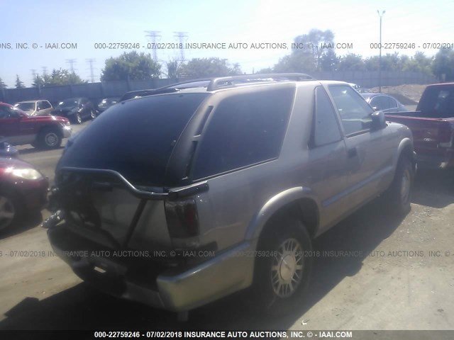 IGKCT18W01K219182 - 2001 GMC JIMMY Brązowy zdjęcie 4