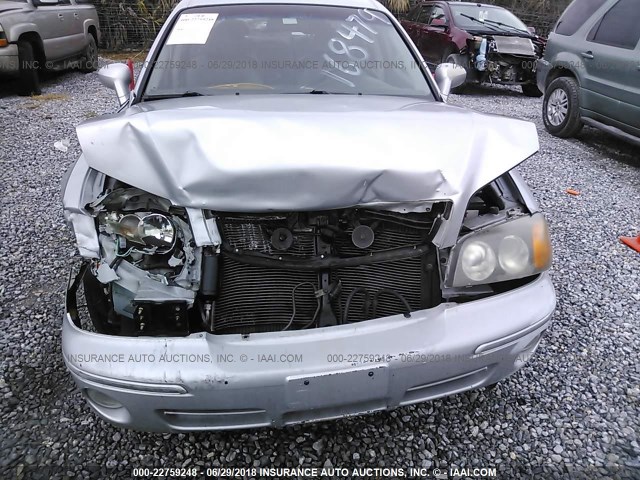 KMHFU45E02A168479 - 2002 HYUNDAI XG 350 SILVER photo 6