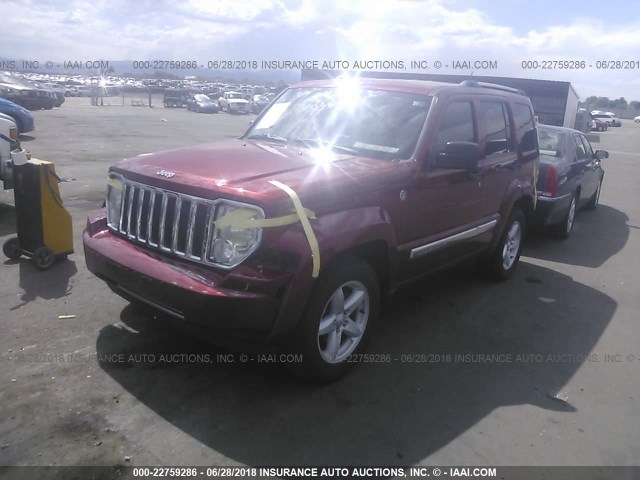 1C4PJMCKXCW143829 - 2012 JEEP LIBERTY LIMITED RED photo 2