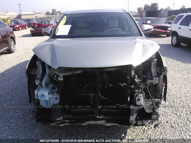 5TDJKRFH2ES009738 - 2014 TOYOTA HIGHLANDER XLE ვერცხლისფერი ფოტო 6