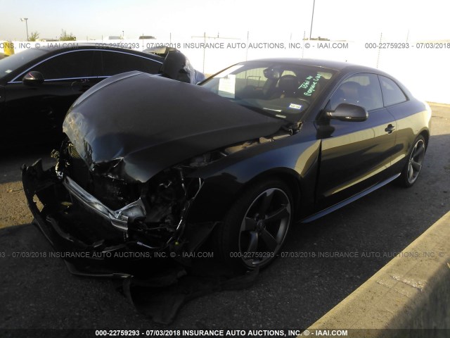 WAUVGAFR6EA063616 - 2014 AUDI S5 PRESTIGE BLACK photo 2