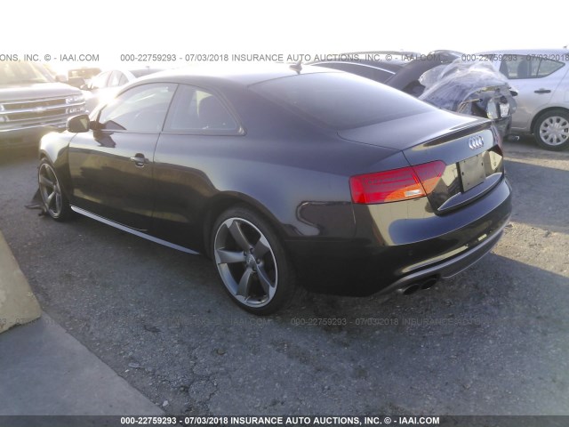 WAUVGAFR6EA063616 - 2014 AUDI S5 PRESTIGE BLACK photo 3