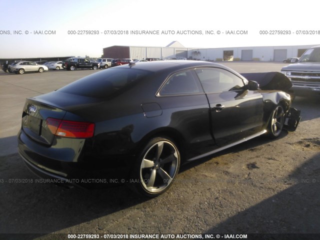 WAUVGAFR6EA063616 - 2014 AUDI S5 PRESTIGE BLACK photo 4