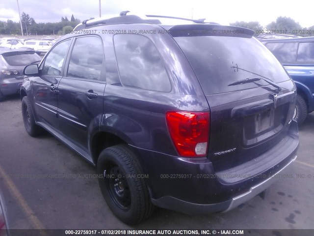 2CKDL73F566017208 - 2006 PONTIAC TORRENT PURPLE photo 3