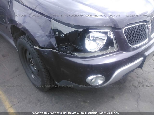 2CKDL73F566017208 - 2006 PONTIAC TORRENT PURPLE photo 6