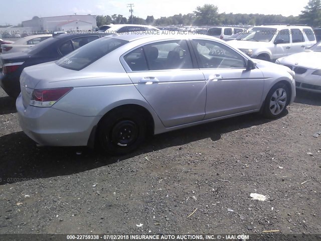 1HGCP36829A024638 - 2009 HONDA ACCORD EXL SILVER photo 4