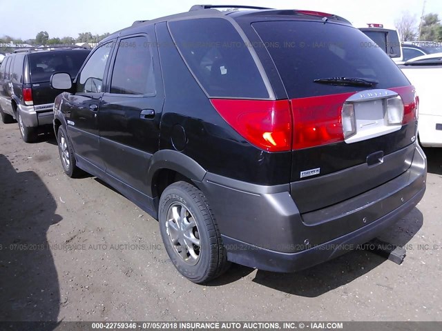 3G5DB03E72S517883 - 2002 BUICK RENDEZVOUS CX/CXL BLACK photo 3