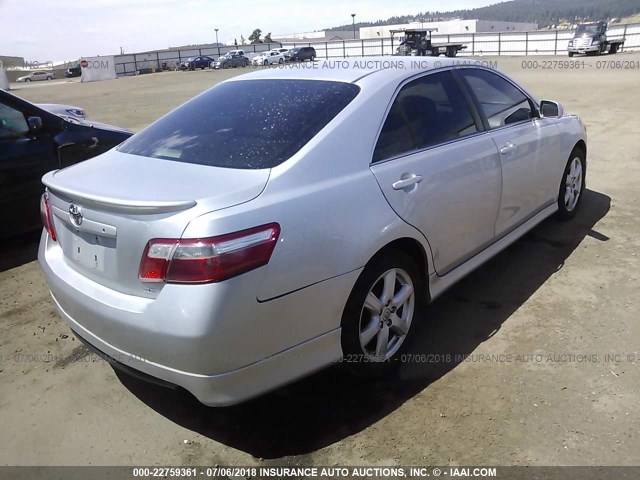 4T1BE46K97U037752 - 2007 TOYOTA CAMRY NEW GENERATION CE/LE/XLE/SE GRAY photo 4