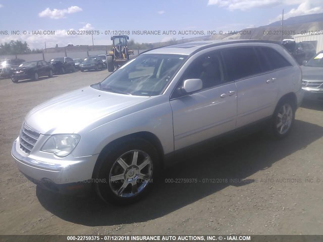 2A8GF68X77R364636 - 2007 CHRYSLER PACIFICA TOURING SILVER photo 2