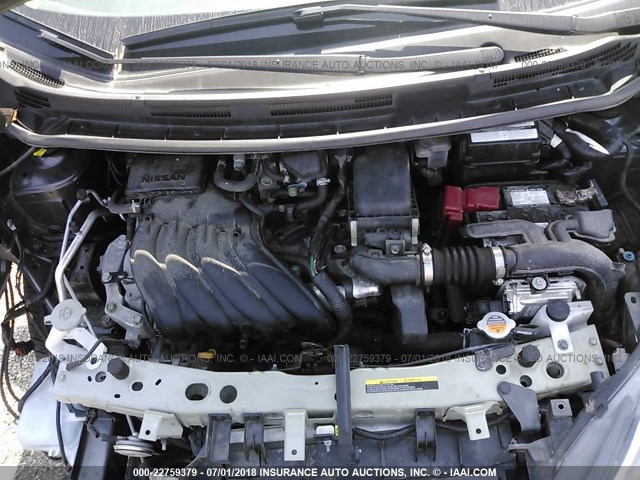 3N1CE2CP7HL367370 - 2017 NISSAN VERSA NOTE S/S PLUS/SV/SL/SR GRAY photo 10