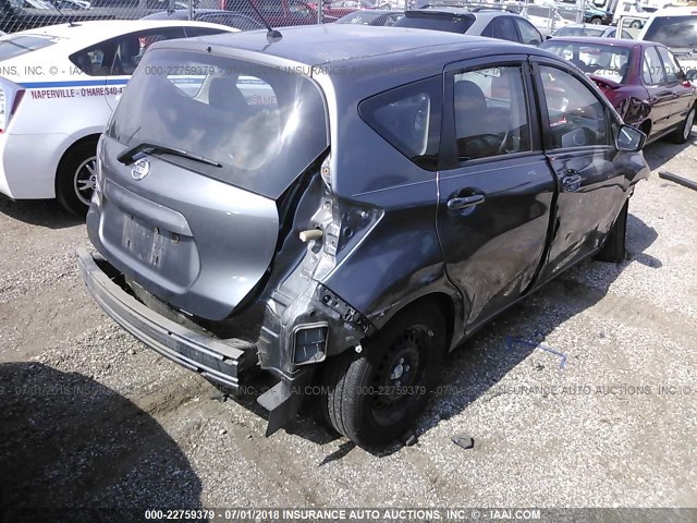 3N1CE2CP7HL367370 - 2017 NISSAN VERSA NOTE S/S PLUS/SV/SL/SR GRAY photo 4