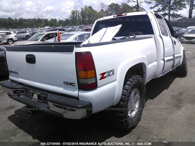 2GTEK19T731221641 - 2003 GMC NEW SIERRA K1500 WHITE photo 4