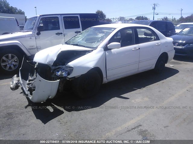 JTDBR32E142017988 - 2004 TOYOTA COROLLA CE/LE WHITE photo 2