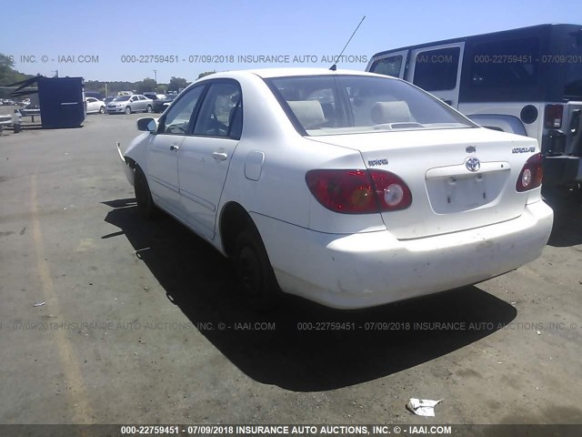 JTDBR32E142017988 - 2004 TOYOTA COROLLA CE/LE WHITE photo 3