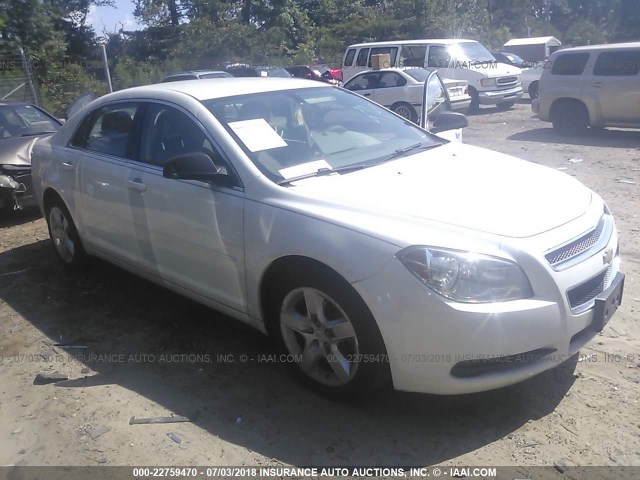 1G1ZB5E0XCF202314 - 2012 CHEVROLET MALIBU LS თეთრი ფოტო 1