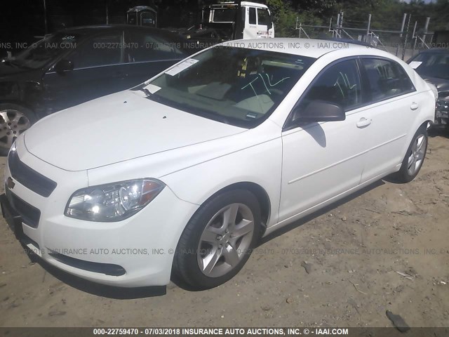 1G1ZB5E0XCF202314 - 2012 CHEVROLET MALIBU LS თეთრი ფოტო 2