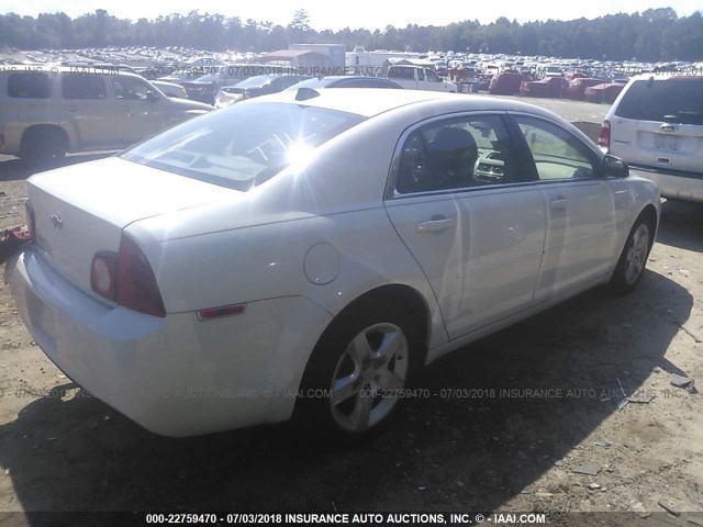 1G1ZB5E0XCF202314 - 2012 CHEVROLET MALIBU LS თეთრი ფოტო 4