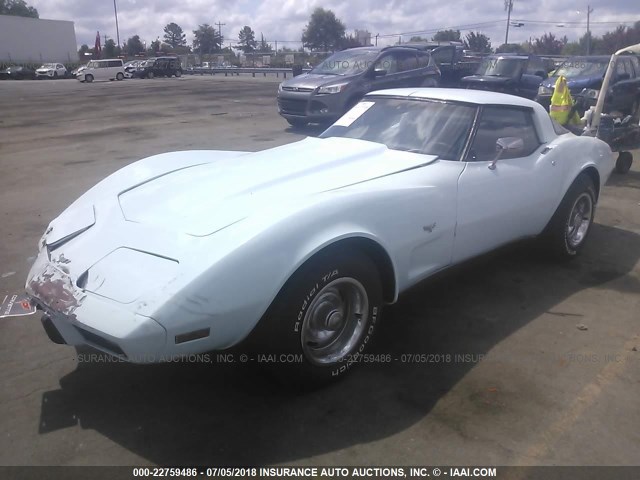 1Z8789S421801 - 1979 CHEV CORVETTE  Light Blue photo 2