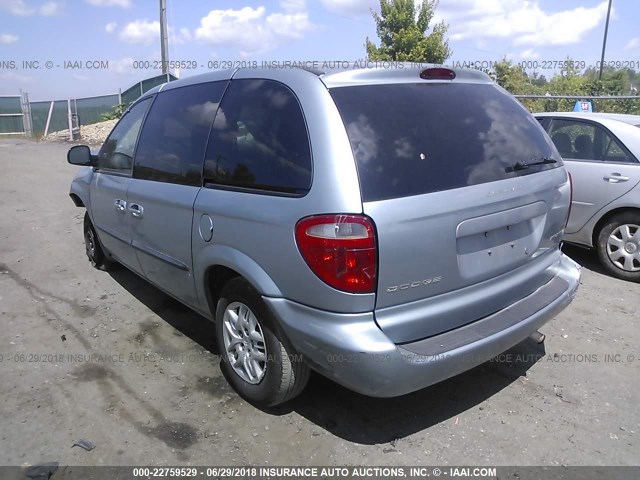 1D4GP45353B111983 - 2003 DODGE CARAVAN SPORT Light Blue photo 3