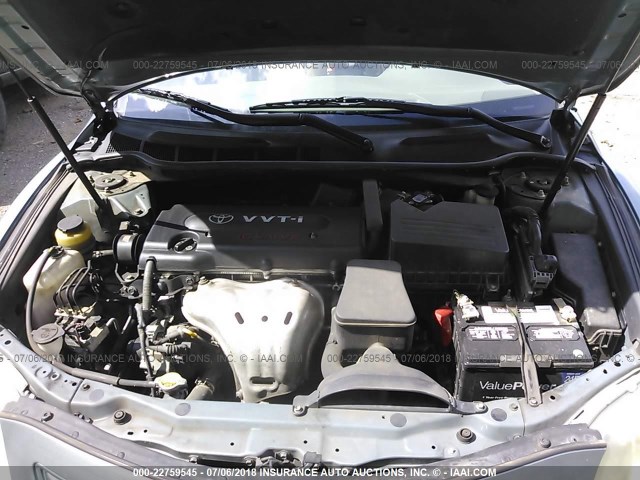 4T1BE46K47U689291 - 2007 TOYOTA CAMRY NEW GENERAT CE/LE/XLE/SE GREEN photo 10