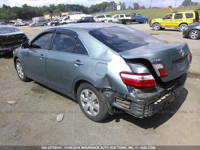 4T1BE46K47U689291 - 2007 TOYOTA CAMRY NEW GENERAT CE/LE/XLE/SE GREEN photo 3