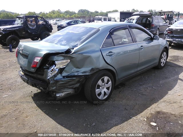 4T1BE46K47U689291 - 2007 TOYOTA CAMRY NEW GENERAT CE/LE/XLE/SE GREEN photo 4