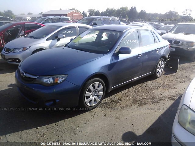 JF1GE6A60BH519162 - 2011 SUBARU IMPREZA 2.5I BLUE photo 2