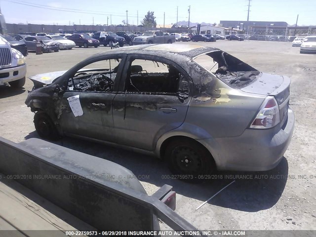 KL1TD5DE7AB106821 - 2010 CHEVROLET AVEO LS/LT 灰色 照片 3