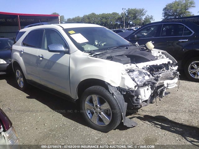 1GNFLGEK6DZ129972 - 2013 CHEVROLET EQUINOX LTZ WHITE photo 1