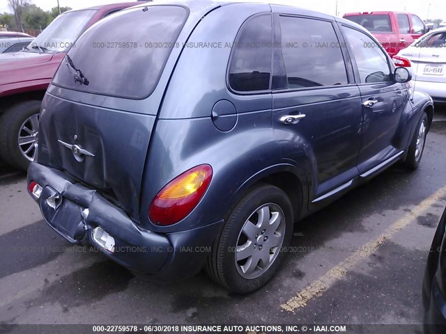 3C4FY58BX3T512720 - 2003 CHRYSLER PT CRUISER TOURING BLUE photo 4