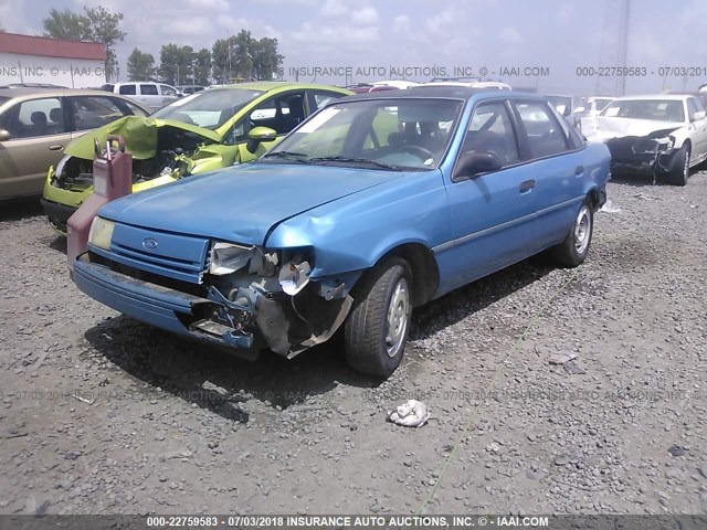 1FAPP36X0PK219996 - 1993 FORD TEMPO GL BLUE photo 2