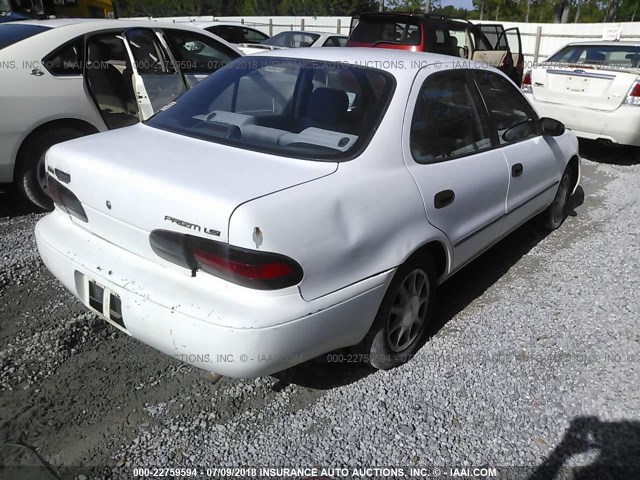 1Y1SK5387PZ068931 - 1993 GEO PRIZM LSI WHITE photo 4