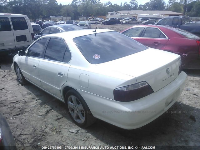 19UUA56983A084800 - 2003 ACURA 3.2TL TYPE-S WHITE photo 3