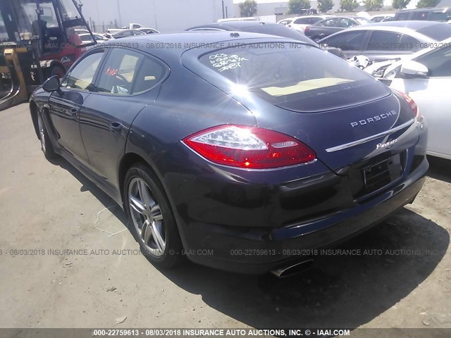 WP0AA2A79BL012528 - 2011 PORSCHE PANAMERA 2/4 BLUE photo 3